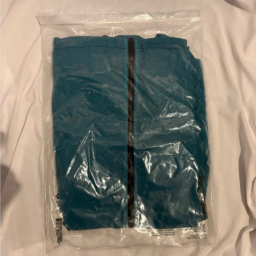 Seoul Projects Teal Hooded Windbreaker Zip Up Jacket Size L NWT - Picture 8 of 8